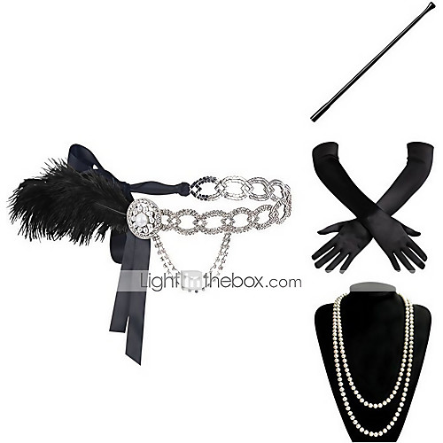 Headbands Pearl Necklace Outfits 1920s Alloy For The Great Gatsby Cosplay Women's Costume Jewelry Fashion Jewelry / Gloves
Headbands Pearl Necklace Outfits 1920s Alloy For The Great Gatsby Cosplay Women's Costume Jewelry Fashion Jewelry / Gloves