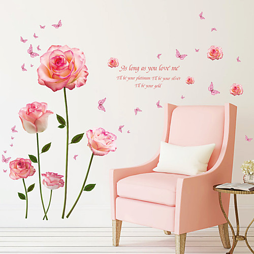 Pink Romantic Flower Wall Stickers - Plane Wall Stickers Floral / Botanical / Landscape Study Room / Office / Dining Room / Kitchen
Pink Romantic Flower Wall Stickers - Plane Wall Stickers Floral / Botanical / Landscape Study Room / Office / Dining Room / Kitchen