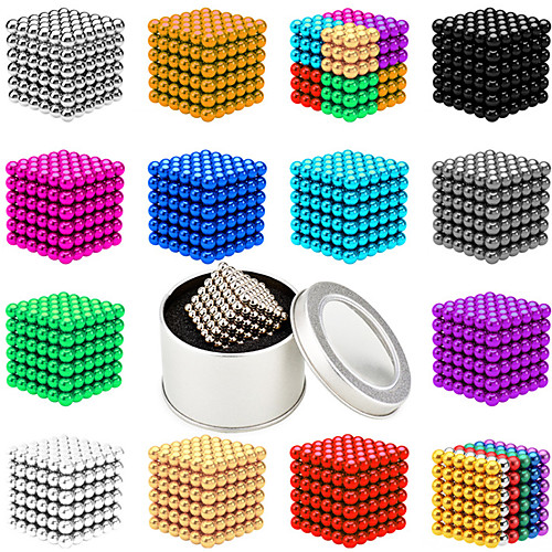 

216-1000 pcs 5mm Magnet Toy Magnetic Balls Building Blocks Super Strong Rare-Earth Magnets Neodymium Magnet Puzzle Cube SUV Magnetic Cat Eye Glossy Sports Adults' Boys' Girls' Toy Gift / 14 years
