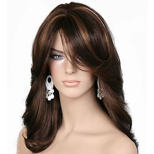 Synthetic Wig Body Wave Layered Haircut Wig Medium Length Chocolate Synthetic Hair 55~58 inch Women's New Arrival Dark Brown
Synthetic Wig Body Wave Layered Haircut Wig Medium Length Chocolate Synthetic Hair 55~58 inch Women's New Arrival Dark Brown