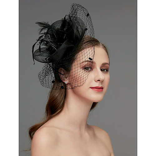 Net Fascinators / Headdress / Headpiece with Feather / Flower / Trim 1 Piece Wedding / Special Occasion / Tea Party Headpiece
Net Fascinators / Headdress / Headpiece with Feather / Flower / Trim 1 Piece Wedding / Special Occasion / Tea Party Headpiece