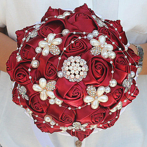 Wedding Flowers Bouquets Wedding / Wedding Party Grosgrain / Glasses / Aluminum-magnesium alloy 11-20 cm
Wedding Flowers Bouquets Wedding / Wedding Party Grosgrain / Glasses / Aluminum-magnesium alloy 11-20 cm