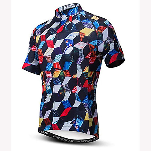 21Grams Cube Men's Short Sleeve Cycling Jersey - Black / Red Bike Jersey Top Breathable Moisture Wicking Quick Dry Sports Polyester Elastane Mountain Bike MTB Road Bike Cycling Clothing Apparel
21Grams Cube Men's Short Sleeve Cycling Jersey - Black / Red Bike Jersey Top Breathable Moisture Wicking Quick Dry Sports Polyester Elastane Mountain Bike MTB Road Bike Cycling Clothing Apparel