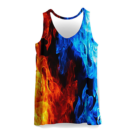 Men's Plus Size Flame Print Slim Tank Top Active Daily Sports Weekend V Neck Rainbow / Summer / Sleeveless
Men's Plus Size Flame Print Slim Tank Top Active Daily Sports Weekend V Neck Rainbow / Summer / Sleeveless