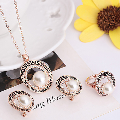 Women's Jewelry Set Bridal Jewelry Sets Cut Out Precious Fashion Imitation Pearl Gold Plated Earrings Jewelry Gold For Christmas Wedding Halloween Party Evening Gift 1 set
Women's Jewelry Set Bridal Jewelry Sets Cut Out Precious Fashion Imitation Pearl Gold Plated Earrings Jewelry Gold For Christmas Wedding Halloween Party Evening Gift 1 set