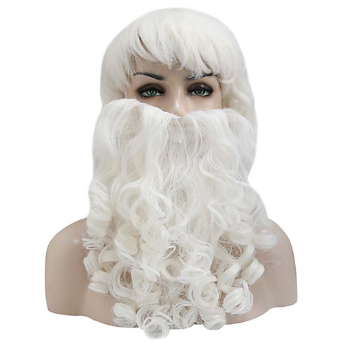 Santa Suit Cosplay Wigs Masquerade Adults' Men's Halloween Christmas Christmas Halloween Carnival Festival / Holiday Woolen White Men's Women's Easy Carnival Costumes Solid Colored / Props
Santa Suit Cosplay Wigs Masquerade Adults' Men's Halloween Christmas Christmas Halloween Carnival Festival / Holiday Woolen White Men's Women's Easy Carnival Costumes Solid Colored / Props