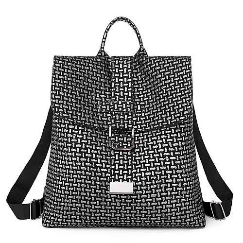 Waterproof PU Zipper Commuter Backpack Solid Color Daily Black / Silver / Fall & Winter
Waterproof PU Zipper Commuter Backpack Solid Color Daily Black / Silver / Fall & Winter
