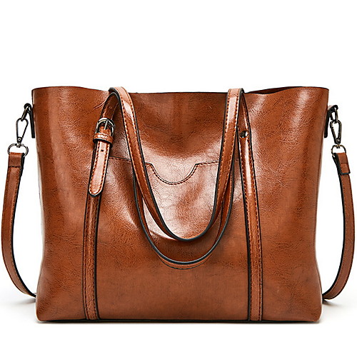 Women's Bags PU Leather Shoulder Strap Tote Top Handle Bag Zipper Solid Color Daily Tote Handbags Wine Black Blue Dark Red
Women's Bags PU Leather Shoulder Strap Tote Top Handle Bag Zipper Solid Color Daily Tote Handbags Wine Black Blue Dark Red