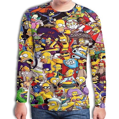 Men's Plus Size 3D Rainbow Black & White Pleated Print Tunic Street chic Exaggerated Daily Round Neck Rainbow / Long Sleeve
Men's Plus Size 3D Rainbow Black & White Pleated Print Tunic Street chic Exaggerated Daily Round Neck Rainbow / Long Sleeve