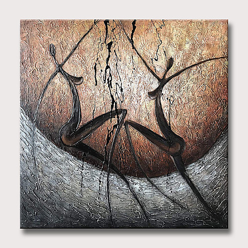 Oil Painting Hand Painted Square Abstract People Modern Rolled Canvas (No Frame)
Oil Painting Hand Painted Square Abstract People Modern Rolled Canvas (No Frame)