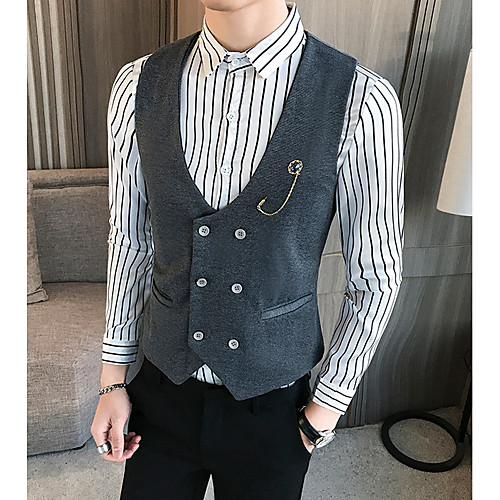 Black / Navy Blue / Gray Solid Colored Regular Fit Polyester Men's Suit - Peaked Lapel
Black / Navy Blue / Gray Solid Colored Regular Fit Polyester Men's Suit - Peaked Lapel