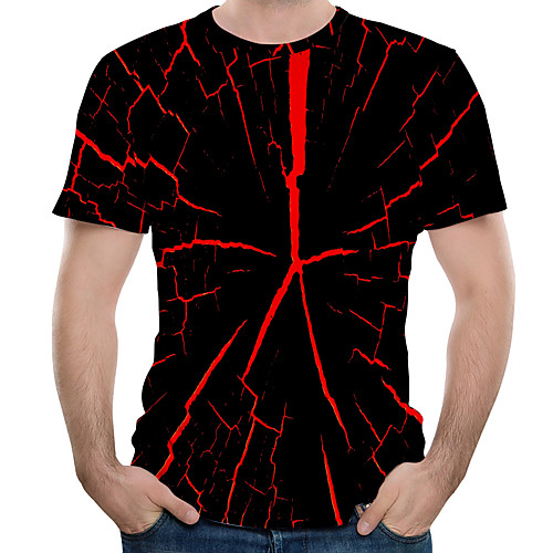 Men's T shirt Abstract Print Short Sleeve Street Tops Basic Punk & Gothic Black
Men's T shirt Abstract Print Short Sleeve Street Tops Basic Punk & Gothic Black