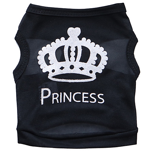 

Dog Vest Puppy Clothes Quotes & Sayings Tiaras & Crowns Sweet Style Casual / Daily Dog Clothes Puppy Clothes Dog Outfits Black Fuchsia Pink Costume for Girl and Boy Dog Polyester XS S M L