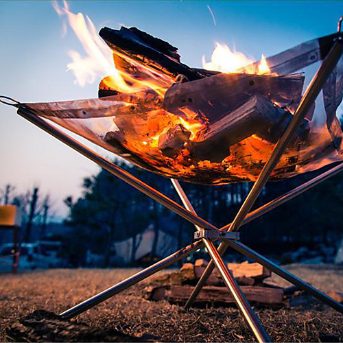 Camping Fire Pit Single Portable Multi-function Durable for 3 - 4 person Oxford 304 stainless steel Outdoor Camping / Hiking Traveling Picnic White
Camping Fire Pit Single Portable Multi-function Durable for 3 - 4 person Oxford 304 stainless steel Outdoor Camping / Hiking Traveling Picnic White