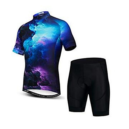 21Grams 3D Men's Short Sleeve Cycling Jersey with Shorts - Blue / Black Bike Clothing Suit Breathable Quick Dry Anatomic Design Sports Elastane Terylene Mountain Bike MTB Road Bike Cycling Clothing
21Grams 3D Men's Short Sleeve Cycling Jersey with Shorts - Blue / Black Bike Clothing Suit Breathable Quick Dry Anatomic Design Sports Elastane Terylene Mountain Bike MTB Road Bike Cycling Clothing