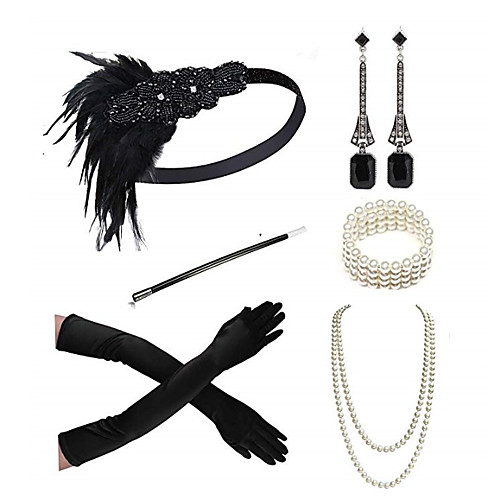 Headbands Earrings Pearl Necklace Halloween Costume Outfits 1920s Halloween Alloy For The Great Gatsby Cosplay Women's Costume Jewelry Fashion Jewelry / Gloves / Gloves
Headbands Earrings Pearl Necklace Halloween Costume Outfits 1920s Halloween Alloy For The Great Gatsby Cosplay Women's Costume Jewelry Fashion Jewelry / Gloves / Gloves