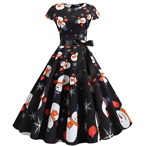 Santa Claus Christmas Dress Women's Adults' Leisure Christmas Christmas Polyester Dress / Belt
Santa Claus Christmas Dress Women's Adults' Leisure Christmas Christmas Polyester Dress / Belt