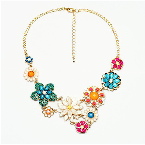 Women's Collar Necklace Flower Statement Classic Acrylic Chrome Rainbow 42 cm Necklace Jewelry 1pc For Festival
Women's Collar Necklace Flower Statement Classic Acrylic Chrome Rainbow 42 cm Necklace Jewelry 1pc For Festival
