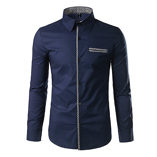 Men's Shirt Solid Colored Color Block Patchwork Long Sleeve Daily Tops Basic White Wine Navy Blue
Men's Shirt Solid Colored Color Block Patchwork Long Sleeve Daily Tops Basic White Wine Navy Blue