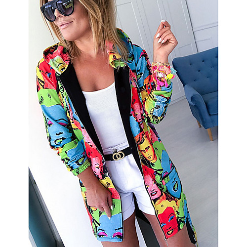 Women's Fruit Patchwork Streetwear Spring & Fall Coat Regular Daily 3/4 Length Sleeve Polyester Coat Tops Black
Women's Fruit Patchwork Streetwear Spring & Fall Coat Regular Daily 3/4 Length Sleeve Polyester Coat Tops Black