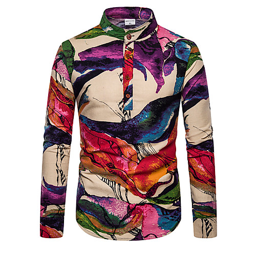 Men's Shirt Floral Rainbow Print Long Sleeve Holiday Tops Elegant Streetwear Rainbow
Men's Shirt Floral Rainbow Print Long Sleeve Holiday Tops Elegant Streetwear Rainbow