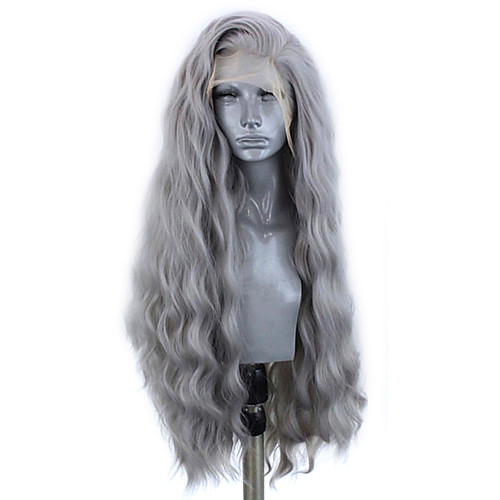 Synthetic Lace Front Wig Wavy Side Part Lace Front Wig Long Grey Synthetic Hair 18-26 inch Women's Adjustable Heat Resistant Party Gray
Synthetic Lace Front Wig Wavy Side Part Lace Front Wig Long Grey Synthetic Hair 18-26 inch Women's Adjustable Heat Resistant Party Gray