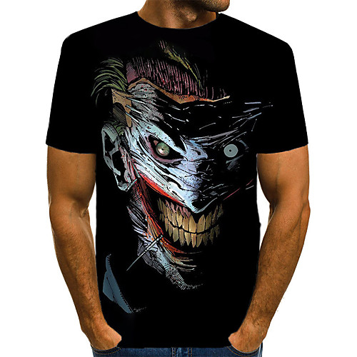 Men's T shirt Color Block Tribal 3D Print Short Sleeve Halloween Tops Streetwear Exaggerated Black
Men's T shirt Color Block Tribal 3D Print Short Sleeve Halloween Tops Streetwear Exaggerated Black