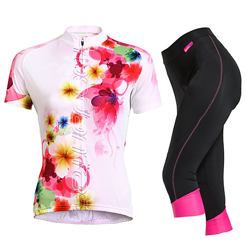 TASDAN Women's Short Sleeve Cycling Jersey with Shorts Black Floral Botanical Plus Size Bike Shorts Jersey Clothing Suit Breathable 3D Pad Quick Dry Reflective Strips Back Pocket Sports Floral
TASDAN Women's Short Sleeve Cycling Jersey with Shorts Black Floral Botanical Plus Size Bike Shorts Jersey Clothing Suit Breathable 3D Pad Quick Dry Reflective Strips Back Pocket Sports Floral