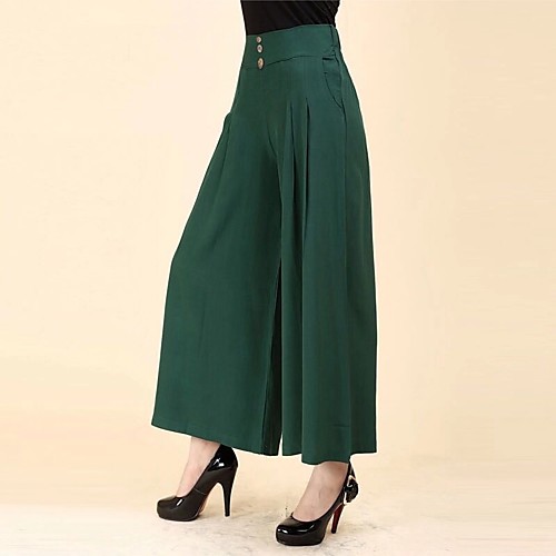 Women's Street chic Plus Size Wide Leg Pants - Solid Colored Cotton Wine Black Red XL / XXL / XXXL
Women's Street chic Plus Size Wide Leg Pants - Solid Colored Cotton Wine Black Red XL / XXL / XXXL