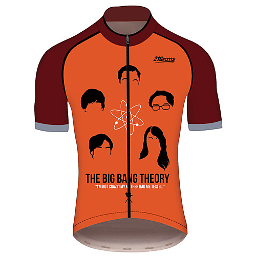 21Grams Big Bang Theory Men's Short Sleeve Cycling Jersey - Black / Red Bike Jersey Top Breathable Quick Dry Moisture Wicking Sports 100% Polyester Mountain Bike MTB Road Bike Cycling Clothing Apparel
21Grams Big Bang Theory Men's Short Sleeve Cycling Jersey - Black / Red Bike Jersey Top Breathable Quick Dry Moisture Wicking Sports 100% Polyester Mountain Bike MTB Road Bike Cycling Clothing Apparel