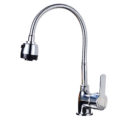 

Kitchen faucet - Single Handle One Hole Electroplated Standard Spout / Tall / ­High Arc Centerset Contemporary / Antique Kitchen Taps / Brass