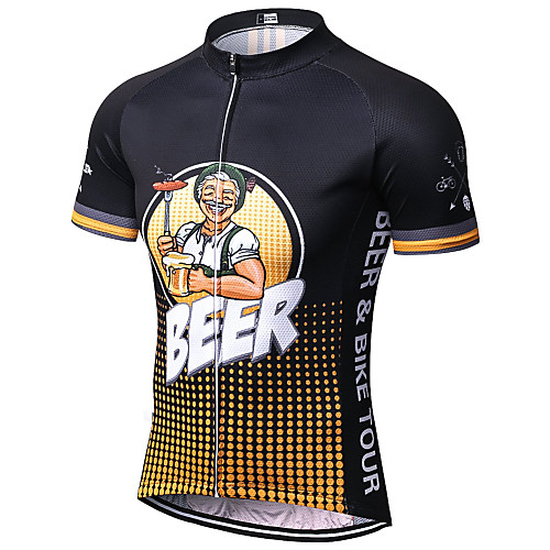 21Grams Men's Short Sleeve Cycling Jersey Black / Yellow Retro Novelty Oktoberfest Beer Bike Jersey Top Mountain Bike MTB Road Bike Cycling Breathable Quick Dry Moisture Wicking Sports Clothing
21Grams Men's Short Sleeve Cycling Jersey Black / Yellow Retro Novelty Oktoberfest Beer Bike Jersey Top Mountain Bike MTB Road Bike Cycling Breathable Quick Dry Moisture Wicking Sports Clothing