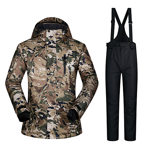 MUTUSNOW Men's Ski Jacket with Pants Ski / Snowboard Waterproof Windproof Warm Eco-friendly Polyester Winter Jacket Bib Pants Ski Wear / Zebra
MUTUSNOW Men's Ski Jacket with Pants Ski / Snowboard Waterproof Windproof Warm Eco-friendly Polyester Winter Jacket Bib Pants Ski Wear / Zebra