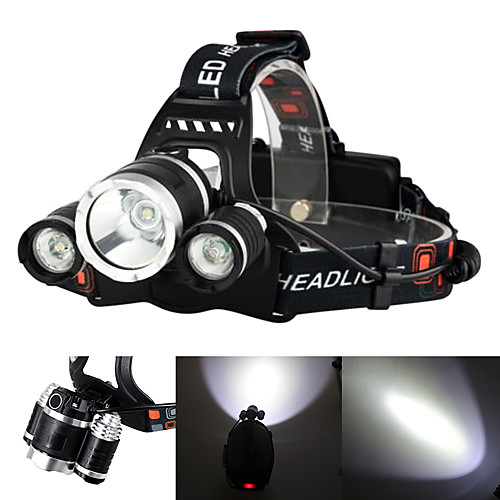 

Boruit RJ-3000 Headlamps Headlight LED LED 3 Emitters 3000/5000 lm 4 Mode with Charger Rechargeable Strike Bezel Camping / Hiking / Caving Traveling