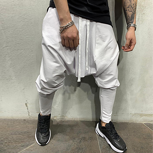 Men's Basic Slim Harem Pants - Solid Colored Drawstring White Black Green US32 / UK32 / EU40 / US34 / UK34 / EU42 / US36 / UK36 / EU44
Men's Basic Slim Harem Pants - Solid Colored Drawstring White Black Green US32 / UK32 / EU40 / US34 / UK34 / EU42 / US36 / UK36 / EU44