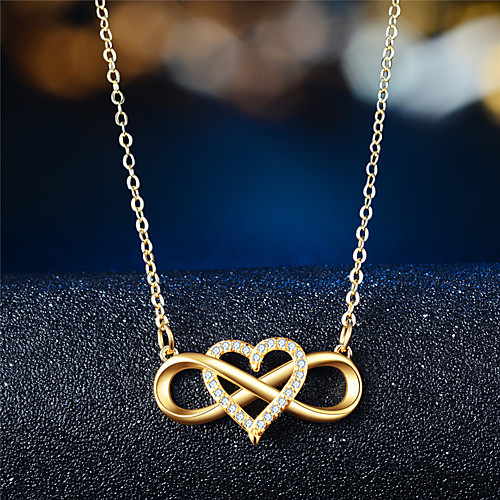 Women's Pendant Necklace Infinity Heart Infinity Trendy Elegant Zircon Chrome Rose Gold Gold Silver 45 cm Necklace Jewelry 1pc For Gift
Women's Pendant Necklace Infinity Heart Infinity Trendy Elegant Zircon Chrome Rose Gold Gold Silver 45 cm Necklace Jewelry 1pc For Gift