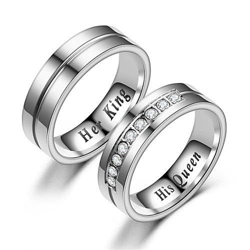 Couple's Couple Rings Ring 1pc White Silver Stainless Steel Circular Vintage Basic Fashion Promise Jewelry Crown Cool
Couple's Couple Rings Ring 1pc White Silver Stainless Steel Circular Vintage Basic Fashion Promise Jewelry Crown Cool