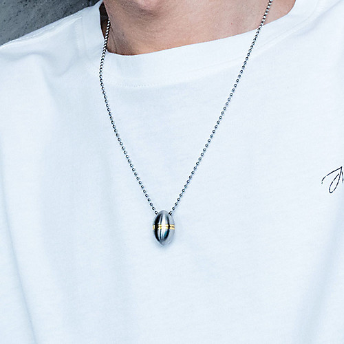 Men's Pendant Necklace Engraved Ball Modern Inspirational Titanium Steel Gold Silver 55 cm Necklace Jewelry 1pc For Gift School Street Club Promise
Men's Pendant Necklace Engraved Ball Modern Inspirational Titanium Steel Gold Silver 55 cm Necklace Jewelry 1pc For Gift School Street Club Promise