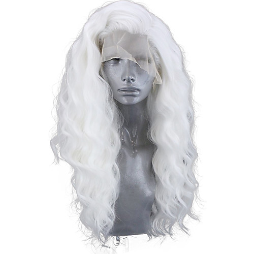 Synthetic Lace Front Wig Wavy Body Wave Free Part Lace Front Wig Long White Synthetic Hair 8-12 inch Women's Soft Elastic Women White / Glueless
Synthetic Lace Front Wig Wavy Body Wave Free Part Lace Front Wig Long White Synthetic Hair 8-12 inch Women's Soft Elastic Women White / Glueless