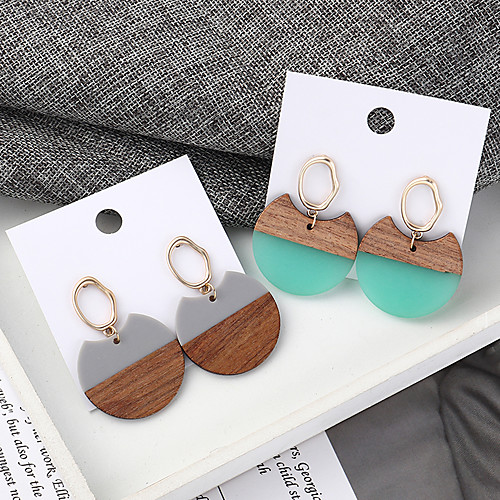 Women's Drop Earrings Earrings Dangle Earrings Two tone Moon Simple Vintage European Trendy Fashion Wood Earrings Jewelry Blue / Gray For Party Graduation Daily Holiday Work 1 Pair
Women's Drop Earrings Earrings Dangle Earrings Two tone Moon Simple Vintage European Trendy Fashion Wood Earrings Jewelry Blue / Gray For Party Graduation Daily Holiday Work 1 Pair