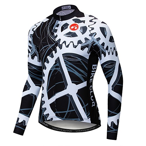 21Grams Novelty Gear Men's Long Sleeve Cycling Jersey - Black / White Bike Jersey Top UV Resistant Breathable Quick Dry Sports Winter Elastane Terylene Polyester Taffeta Mountain Bike MTB Road Bike
21Grams Novelty Gear Men's Long Sleeve Cycling Jersey - Black / White Bike Jersey Top UV Resistant Breathable Quick Dry Sports Winter Elastane Terylene Polyester Taffeta Mountain Bike MTB Road Bike