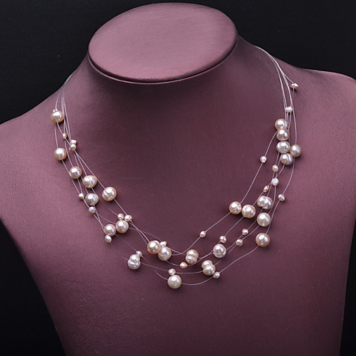 Women's Beaded Necklace Necklace Star Gypsophila European Romantic Fashion Cute Pearl Gold Plated Gold 50 cm Necklace Jewelry 1pc For Christmas Gift Holiday Promise Festival
Women's Beaded Necklace Necklace Star Gypsophila European Romantic Fashion Cute Pearl Gold Plated Gold 50 cm Necklace Jewelry 1pc For Christmas Gift Holiday Promise Festival