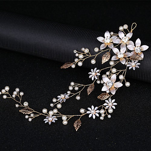 Alloy Headbands with Crystal / Rhinestone / Pearls / Flower 1 Piece Wedding Headpiece
Alloy Headbands with Crystal / Rhinestone / Pearls / Flower 1 Piece Wedding Headpiece