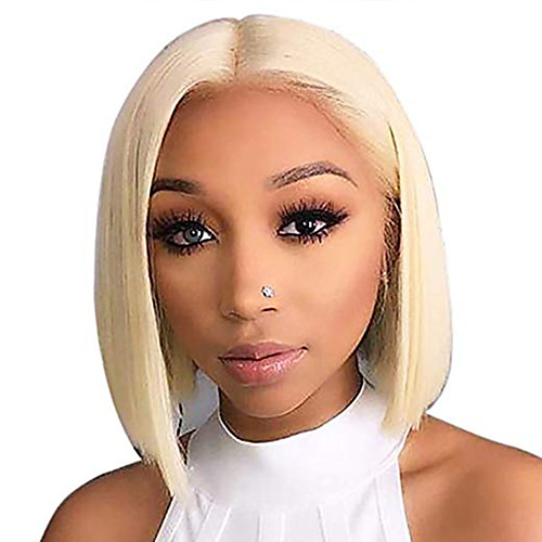 Synthetic Lace Front Wig Straight Middle Part Lace Front Wig Short Bleach Blonde#613 Synthetic Hair 8-12 inch Women's Adjustable Heat Resistant Party Blonde
Synthetic Lace Front Wig Straight Middle Part Lace Front Wig Short Bleach Blonde#613 Synthetic Hair 8-12 inch Women's Adjustable Heat Resistant Party Blonde