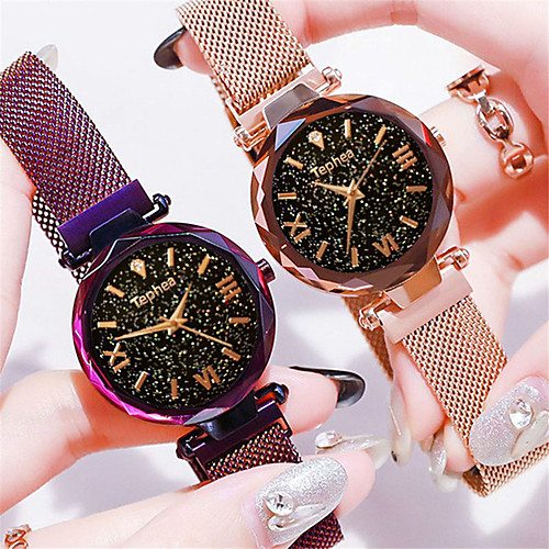 Women's Wrist Watch Quartz Watches Quartz Formal Style Vintage Style Elegant Casual Watch Stainless Steel Black / Blue / Purple Analog - Rose Gold Black Blue One Year Battery Life
Women's Wrist Watch Quartz Watches Quartz Formal Style Vintage Style Elegant Casual Watch Stainless Steel Black / Blue / Purple Analog - Rose Gold Black Blue One Year Battery Life
