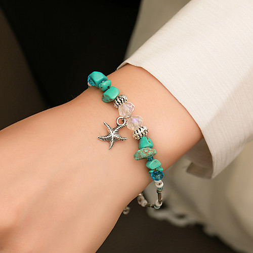 Women's Vintage Bracelet Earrings / Bracelet Loom Bracelet Retro Starfish Classic Vintage Ethnic Fashion Boho Shell Bracelet Jewelry Silver / Blue For Daily School Street Holiday Festival
Women's Vintage Bracelet Earrings / Bracelet Loom Bracelet Retro Starfish Classic Vintage Ethnic Fashion Boho Shell Bracelet Jewelry Silver / Blue For Daily School Street Holiday Festival