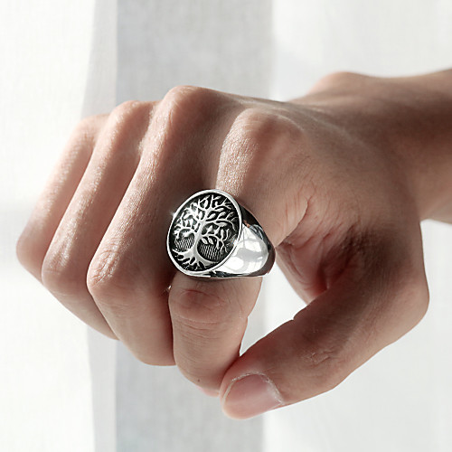 Men's Band Ring 1pc Silver Stainless Steel Stylish Trendy Party Daily Jewelry Classic Tree of Life
Men's Band Ring 1pc Silver Stainless Steel Stylish Trendy Party Daily Jewelry Classic Tree of Life