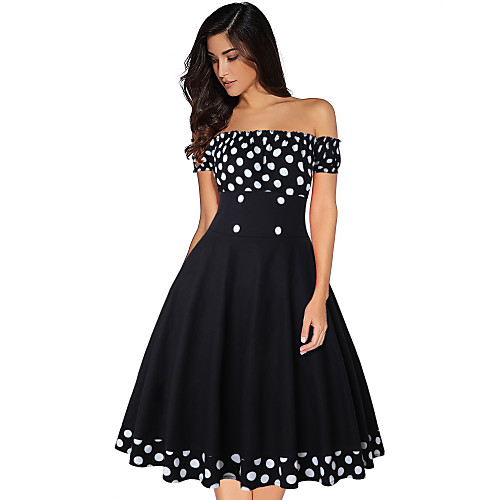 Hepburn Vintage Inspired Vacation Dress Dress Prom Dress Women's Spandex Costume Black Vintage Cosplay
Hepburn Vintage Inspired Vacation Dress Dress Prom Dress Women's Spandex Costume Black Vintage Cosplay