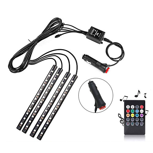 Car Lights LED Light Strips Flexible Tiktok Lights 48 LED 10mm Multicolor Car Interior Light Underline Light Waterproof Kit With Sound Active Function And Wireless Remote Control Car Charger
Car Lights LED Light Strips Flexible Tiktok Lights 48 LED 10mm Multicolor Car Interior Light Underline Light Waterproof Kit With Sound Active Function And Wireless Remote Control Car Charger