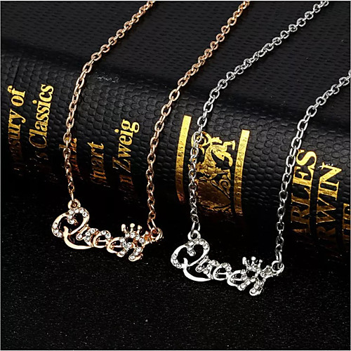 Women's Silver Gold Diamond Chain Necklace Link / Chain Alphabet Shape Simple Fashion Elegant Rhinestone Earrings Jewelry Gold / Silver For Daily 1pc
Women's Silver Gold Diamond Chain Necklace Link / Chain Alphabet Shape Simple Fashion Elegant Rhinestone Earrings Jewelry Gold / Silver For Daily 1pc